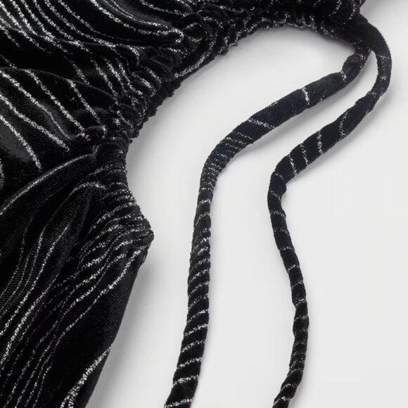 🎀H&M Divided Black Swirl Sparkly Mini Dress - Black - Picture 8 of 9